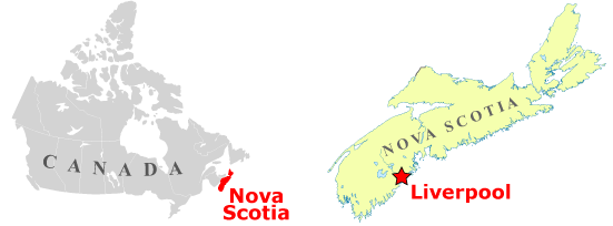 NS Location in Cananda